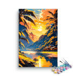 Tropical Sunset Retreat Paint by Numbers Kit