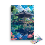 Tranquil Garden Pavilion Paint by Numbers Kit