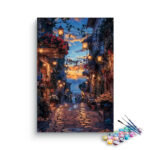 Evening Lantern Street Paint by Numbers Kit