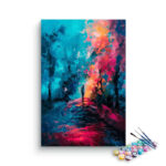 Abstract Night Walk Paint by Numbers Kit