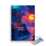 Seaside Sunset Glow Paint by Numbers Kit