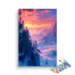 Tranquil Mountain Sunrise Paint by Numbers Kit