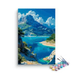 Majestic Mountain with Lake Paint by Numbers Kit
