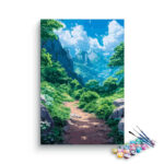 Tranquil Mountain Path Paint by Numbers Kit
