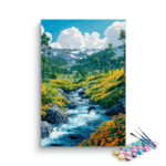 Mountain Stream Landscape Paint by Numbers Kit