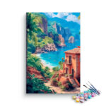 Seaside Cliffs and Villa Paint by Numbers Kit