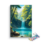 Tranquil Falls: Paint by Numbers Kit