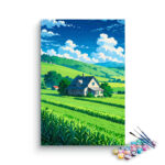 Countryside Farmhouse Landscape Paint by Numbers Kit