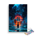 Pirate Ship Adventure at Sea Paint by Numbers Kit