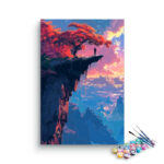Man on Cliff Sunset Adventure Paint by Numbers Kit