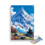 Majestic Snow-Capped Mountain Paint by Numbers Kit