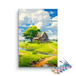 Charming Cottage by the Stream Paint by Numbers Kit