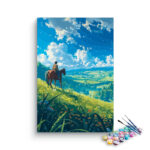 Horseback Rider in Scenic Valley Paint by Numbers Kit