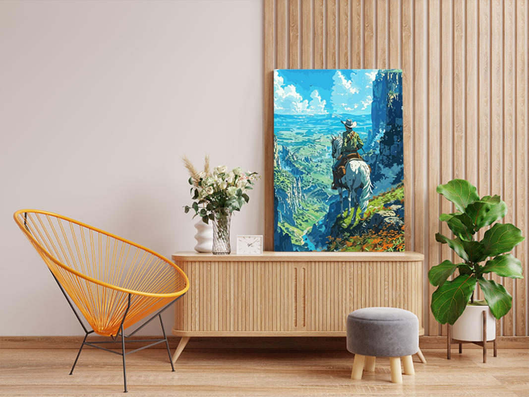 Rider's View: Mountain Vistas Paint by Numbers Kit - Image 2