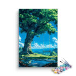 Tranquil Tree Swing in Nature Landscape