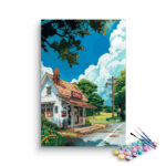 Country Road Coffee Shop Paint by Numbers Kit