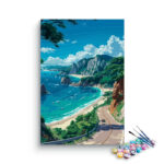 Coastal Road Scenic Drive Paint by Numbers Kit
