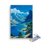 Majestic Mountain and Lake Paint by Numbers Kit