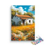 Cozy Cottage in Bloom Paint by Numbers Kit