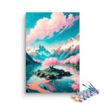 Majestic Mountain Blossom Paint by Numbers Kit