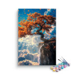 Majestic Cliffside Tree Paint by Numbers Kit