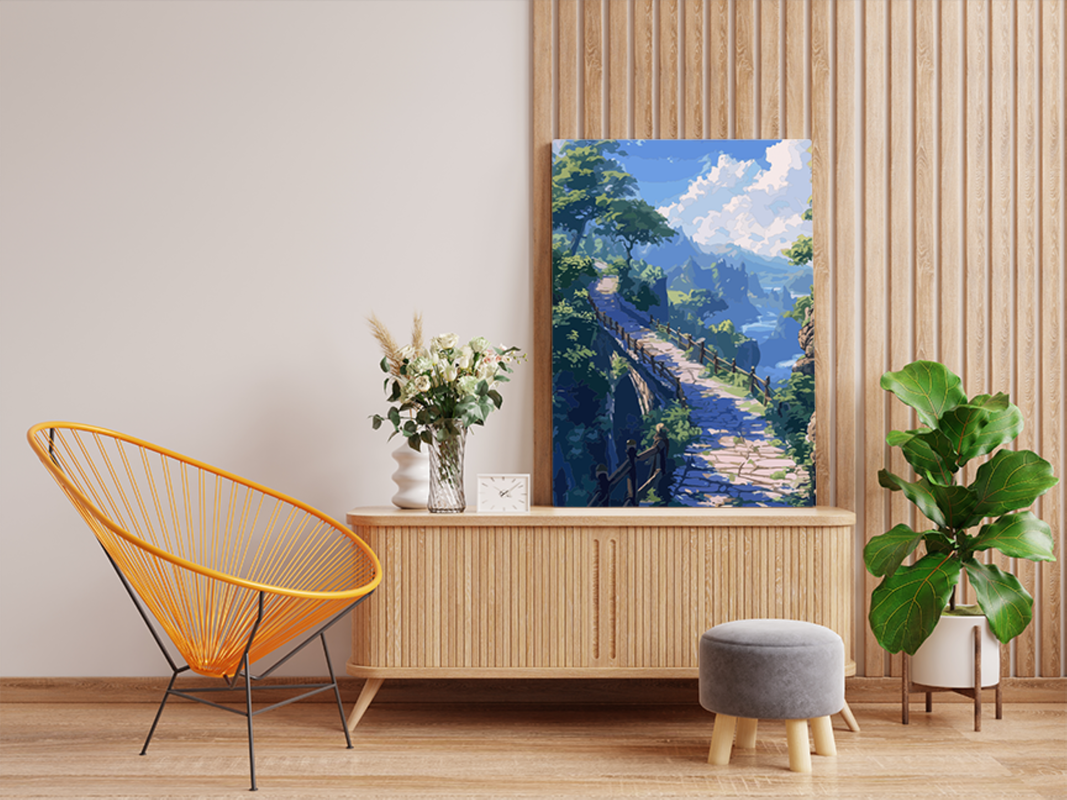 Mountain Pathway Adventure Paint by Numbers Kit - Image 2