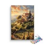 Tuscan Hillside Villa Paint by Numbers Kit