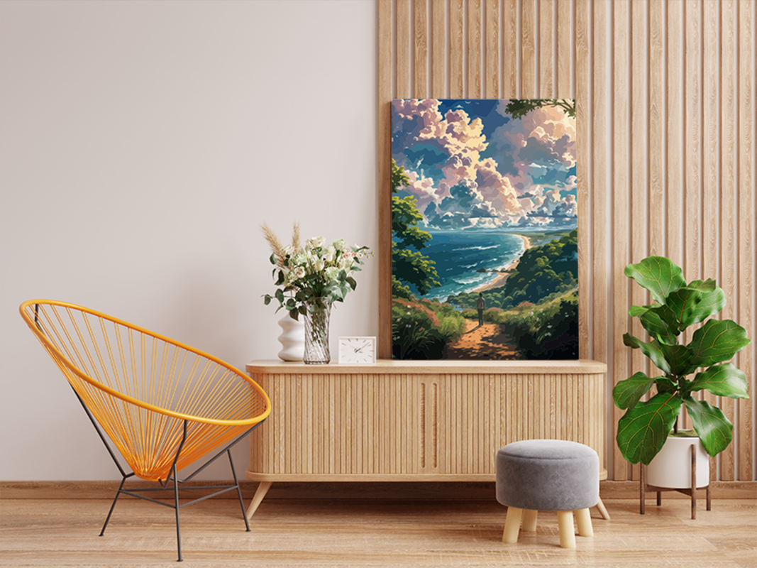 Coastal Serenity Paint by Numbers Kit - Image 2