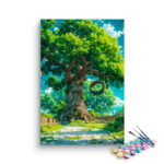 Majestic Old Tree with Tire Swing Paint by Numbers Kit