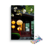Lanterns and Blossoms Paint by Numbers Kit
