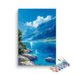 Tranquil Mountain Lake Paint by Numbers Kit
