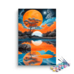 Dreamy Sunset Reflection Paint by Numbers Kit