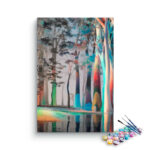 Vibrant Forest Reflections Paint by Numbers Kit