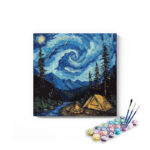 Starry Night Campsite Paint by Numbers Kit