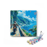 Scenic Motorcycle Adventure Paint by Numbers Kit