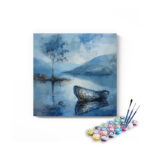 Tranquil Blue Lake & Boat Paint by Numbers Kit