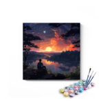 Tranquil Sunset Reflection Paint by Numbers Kit