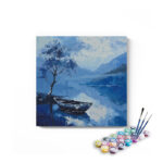 Serene Boat & Blue Lake Paint by Numbers Kit
