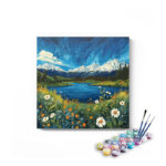 Alpine Meadow Landscape Paint by Numbers Kit