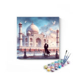 Romantic Taj Mahal Paint by Numbers Kit
