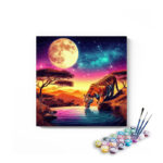 Majestic Moonlit Tiger Paint by Numbers Kit