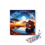 Moonlit Savannah Tiger Paint by Numbers Kit
