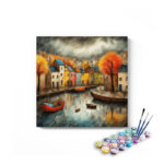 Autumn Harbor Paint by Numbers Kit