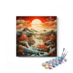 Tranquil Mountain Retreat Paint by Number Kit