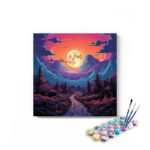 Captivating Moonlit Landscape Paint by Number Kit