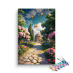 Serene Garden Path Paint by Number Art