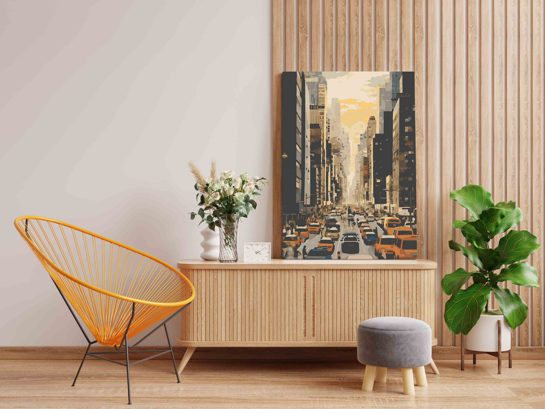 Urban Sunrise Paint by Number Set - Image 2