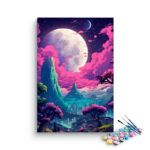 Enchanting Moonlit Landscape Paint by Number Kit