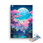 Enchanting Moonlit Landscape Paint by Number Kit