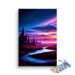 Enchanted Castle at Twilight Paint by Number Kit